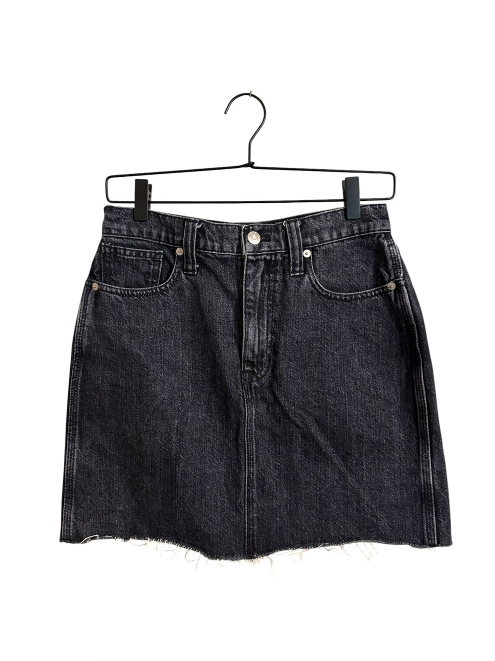 Madewell Black Denim Mini Skirt Size 26